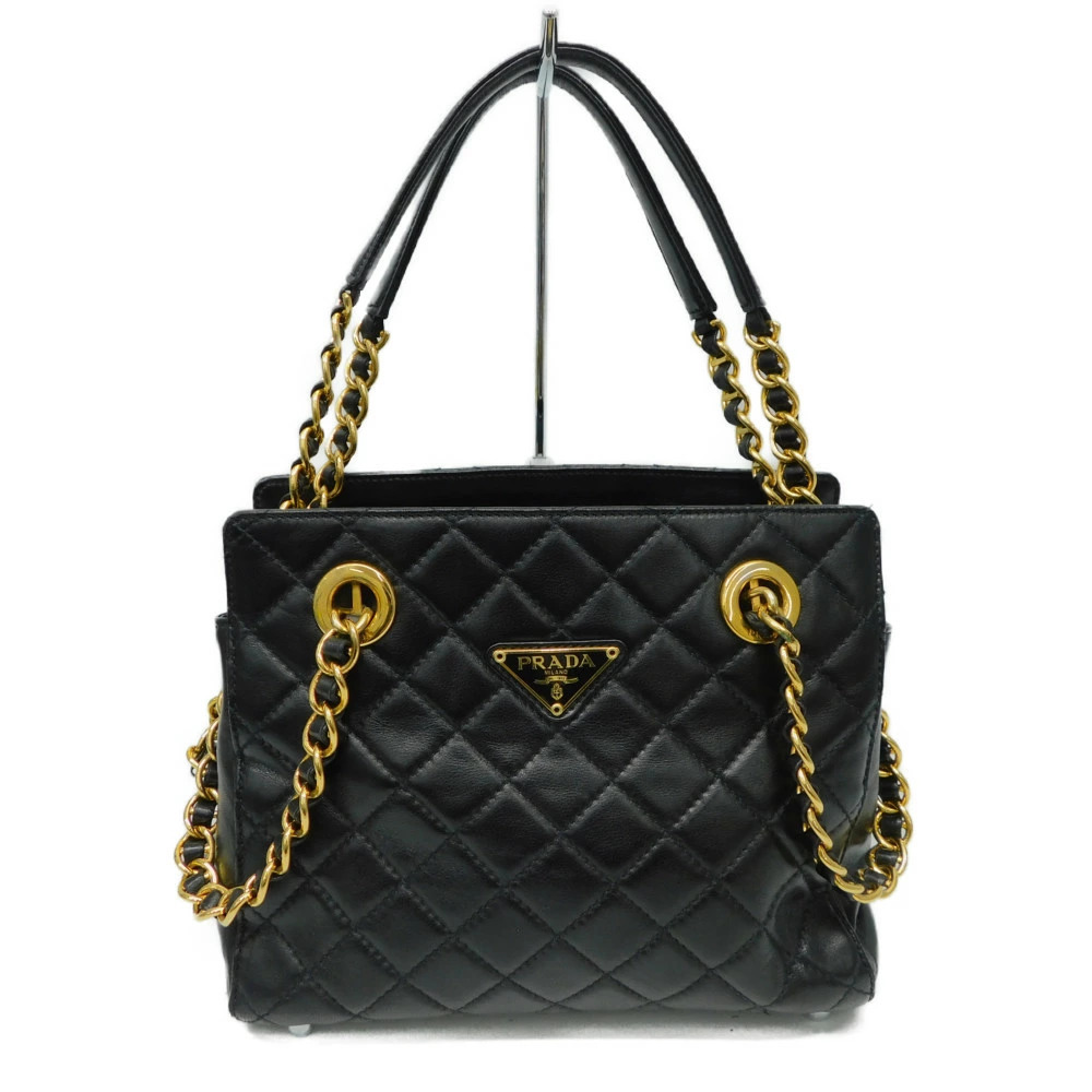 PRADA Chain Shoulder Bag black